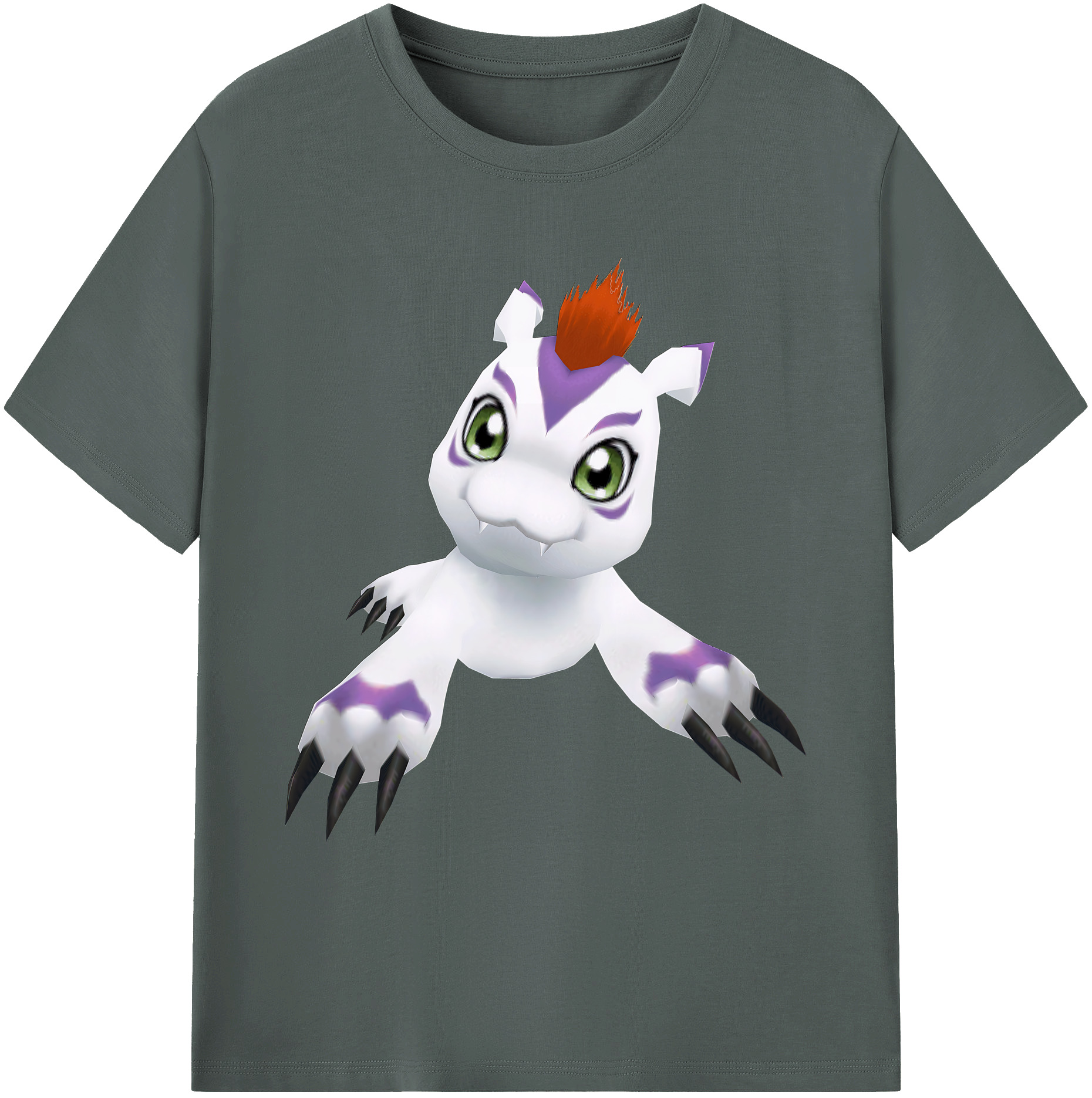 （画像用） Digimon デジタルモンスター/デジモン 綿100％ メンズ半袖Tシャツ｜肌触りやわらか＆通気性